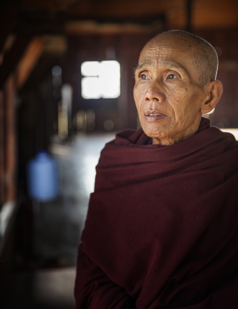 Head monk, Kon Da La, of the 120 year old Ywa Thit Monastery