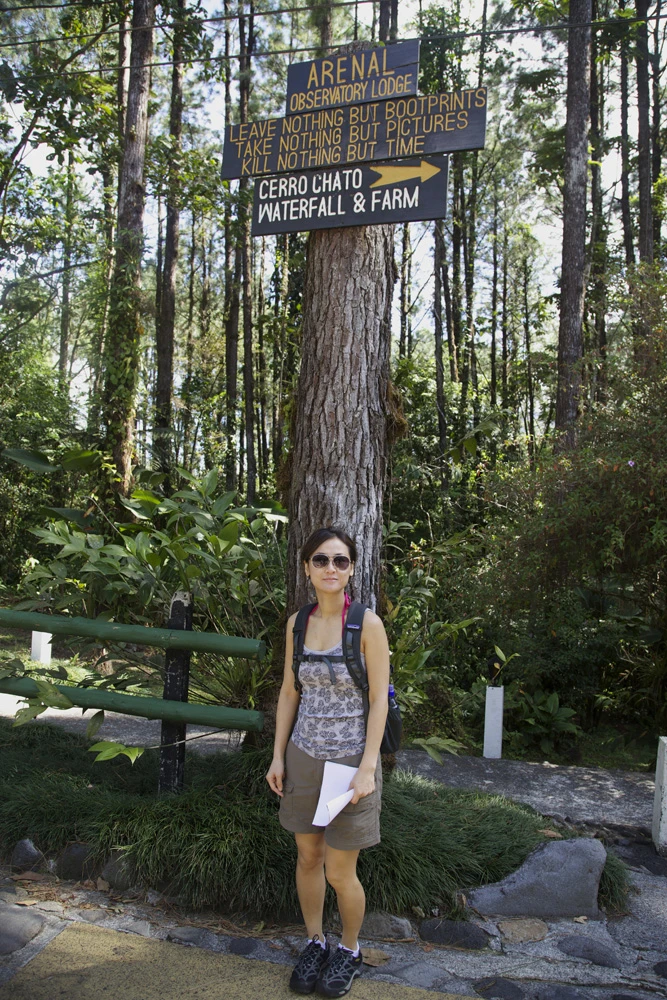 Signs to Cerro Chato at theArenal Observatory Lodge