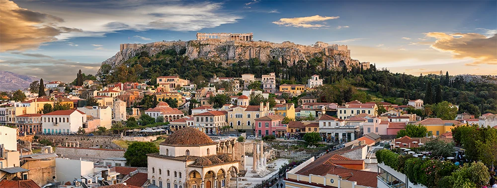 Monastiraki Square in Athens, Greece